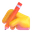 writing hand icon